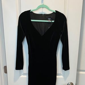 La Femme En Noir Marilyn Dress in Black Velvet